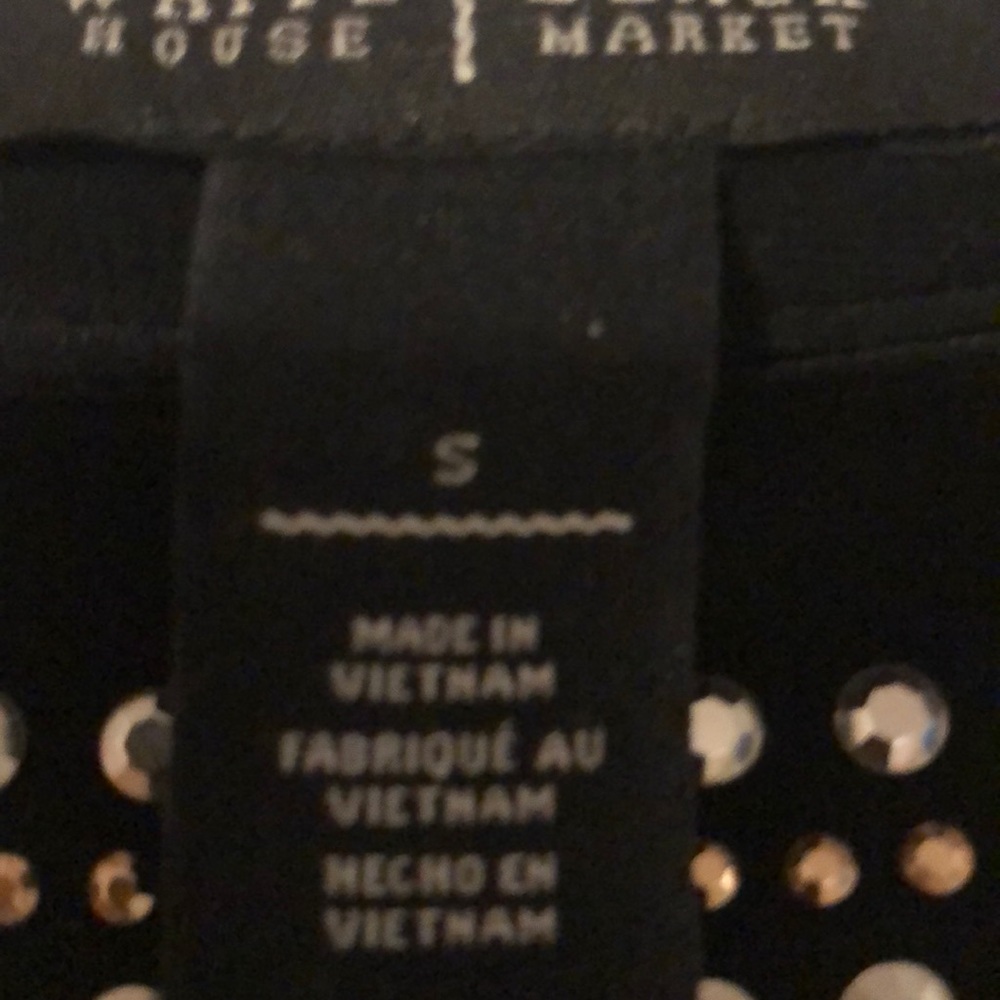 WHBM Black Dress Gold & Silver Embroidering - Picture 6 of 7